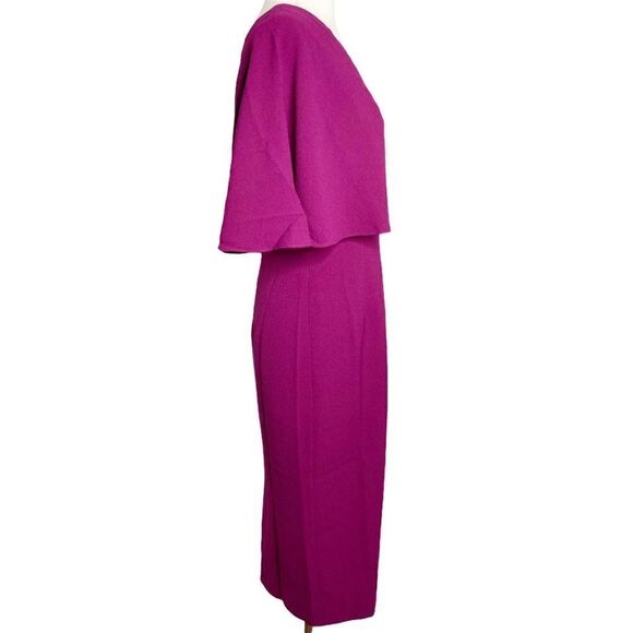 Dress The Population Womens Louisa Dress Size Small Magenta Open Back - Picture 6 of 12